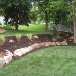 Boulders and Planting bed