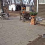 Paver patio complete