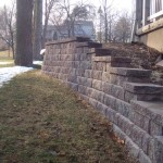 Retaining wall complete - Wolf Landscaping