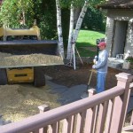 preparing the grounds for pavers with class 5 installation - Wolf Landscaping